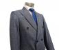 Preview: Zweireiher Herren Anzug Blau Vintage Slim Fit