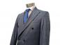 Preview: Zweireiher Herren Anzug Blau Vintage Slim Fit