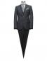 Preview: Elegante Herren Anzug Anthrazit Webstruktur