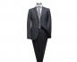 Preview: Elegante Herren Anzug Anthrazit Webstruktur