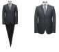 Preview: Elegante Herren Anzug Anthrazit Webstruktur