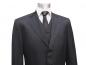 Preview: Herrenanzug Schwarz mit Weste Sonderangebot
