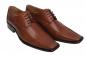 Preview: Echt leder Herrenschuhe Cognac