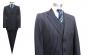 Preview: Streifen Herren Anzug mit Weste Sale