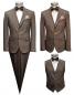 Preview: Elegante Herren Anzug mit Weste und Fliege