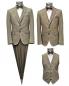 Preview: Elegante Herren Anzug mit Weste und Fliege
