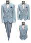 Preview: Elegante Herren Anzug mit Weste und Fliege