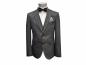 Preview: Elegante Herren Anzug mit Weste und Fliege