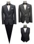 Preview: Elegante Herren Anzug mit Weste und Fliege