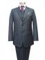 Preview: Muga Anzug mit Weste Blaugrau