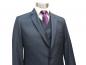 Preview: Muga Anzug mit Weste Blaugrau