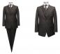 Preview: Herren Anzug mit Weste Braun Regular Fit