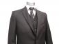 Preview: Herren Anzug mit Weste Braun Regular Fit