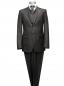 Preview: Herren Anzug mit Weste Dunkelbraun