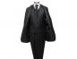 Preview: Herren Anzug 3 teilig Schwarz Regular