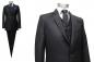 Preview: Herren Anzug 3 teilig Schwarz Regular