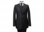 Preview: Herren Anzug 3 teilig Schwarz Regular