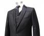 Preview: Herren Anzug 3 teilig Schwarz Regular