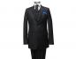 Preview: Herren Anzug 3 teilig Schwarz Regular