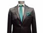 Preview: Glanz Hochzeitsanzug Herren Schwarz