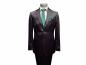Preview: Glanz Hochzeitsanzug Herren Schwarz