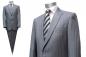 Preview: Herren Anzug Grau Streifen