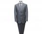 Preview: Herren Anzug Grau Streifen
