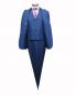 Preview: Herren Anzug mit Weste Blau leicht tailliert
