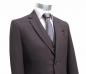 Preview: Herren Anzug mit Weste Braun leicht Tailliert