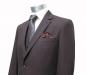 Preview: Herren Anzug mit Weste Braun leicht Tailliert