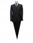 Preview: Herren Anzug mit Weste Schwarz leicht tailliert