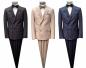Preview: Zweireiher Anzug Herren Slim mit Fliege 3 Farben