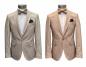 Preview: Herren Anzug Strukturiert Slim mit Weste und Fliege