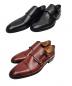 Preview: Doppel-Monk Herren Schuhe Doppelschnalle