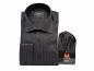 Preview: Schattenstreifen Herrenhemd Slim-fit