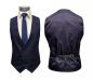 Preview: Strukturierte Slim Fit Herrenanzug mit Weste