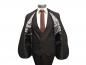 Preview: Strukturierte Slim Fit Herrenanzug mit Weste