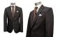 Preview: Strukturierte Slim Fit Herrenanzug mit Weste