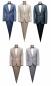 Preview: Herren Anzug Slim Fit 4-Teilig Modern Strukturiert