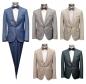 Preview: Herren Anzug Slim Fit 4-Teilig Modern Strukturiert