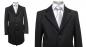 Preview: Knielange Herren Mantel Schwarz