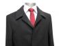Preview: Herren Mantel lang Schwarz Übergröße