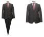 Preview: Herren Anzug 2 Schlitz Taupe Braun 46