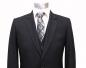 Preview: Herren Anzug 3-Teilig 120s Schwarz