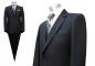 Preview: Herren Anzug 3-Teilig 120s Schwarz