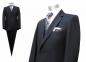 Preview: Herren Anzug 3-Teilig 120s Schwarz