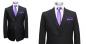 Preview: Herren Anzug 3 teilig Schwarz