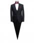 Preview: Herren Anzug mit Weste Schwarz Slim