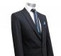 Preview: Herren Anzug mit Weste Schwarz Slim