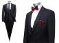 Preview: Herren Anzug mit Weste Schwarz Slim